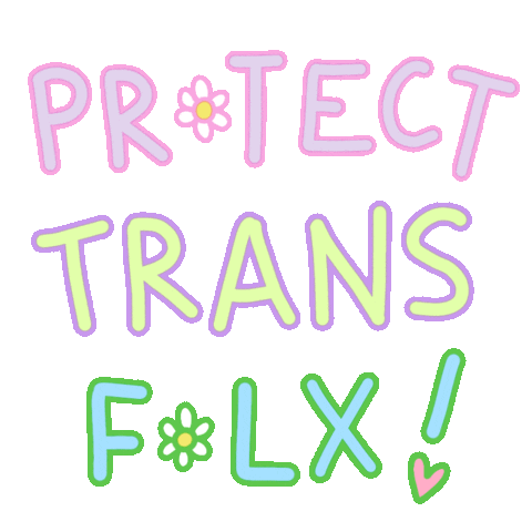 Trans Protect Sticker by Ella Becket