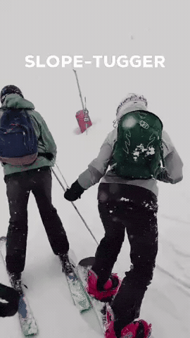 Skiing Snowboarding GIF by Slopetugger