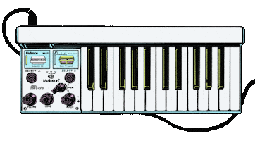 Piano Keyboard Sticker