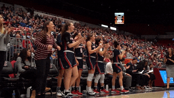 Womens Basketball Applause GIF by Gonzaga Bulldogs