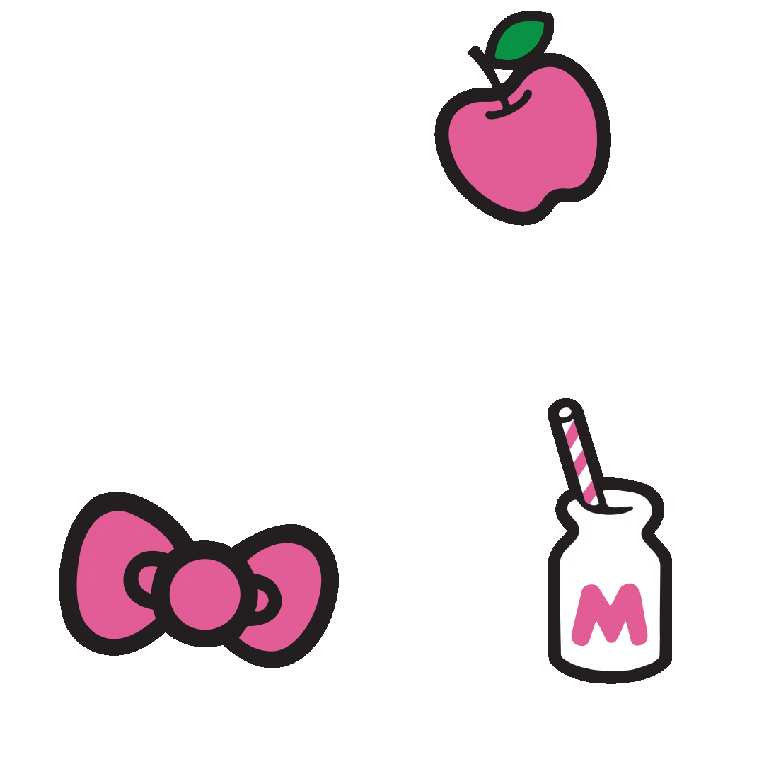 Apple Milk Sticker by Hello Kitty