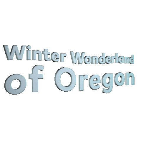 Snow Winter Sticker by Travel Oregon
