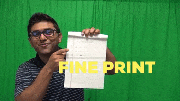 Fine Print Terms And Conditions GIF by Satish Gaire