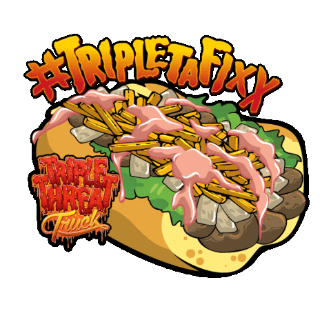 Triple Threat Truck Sticker