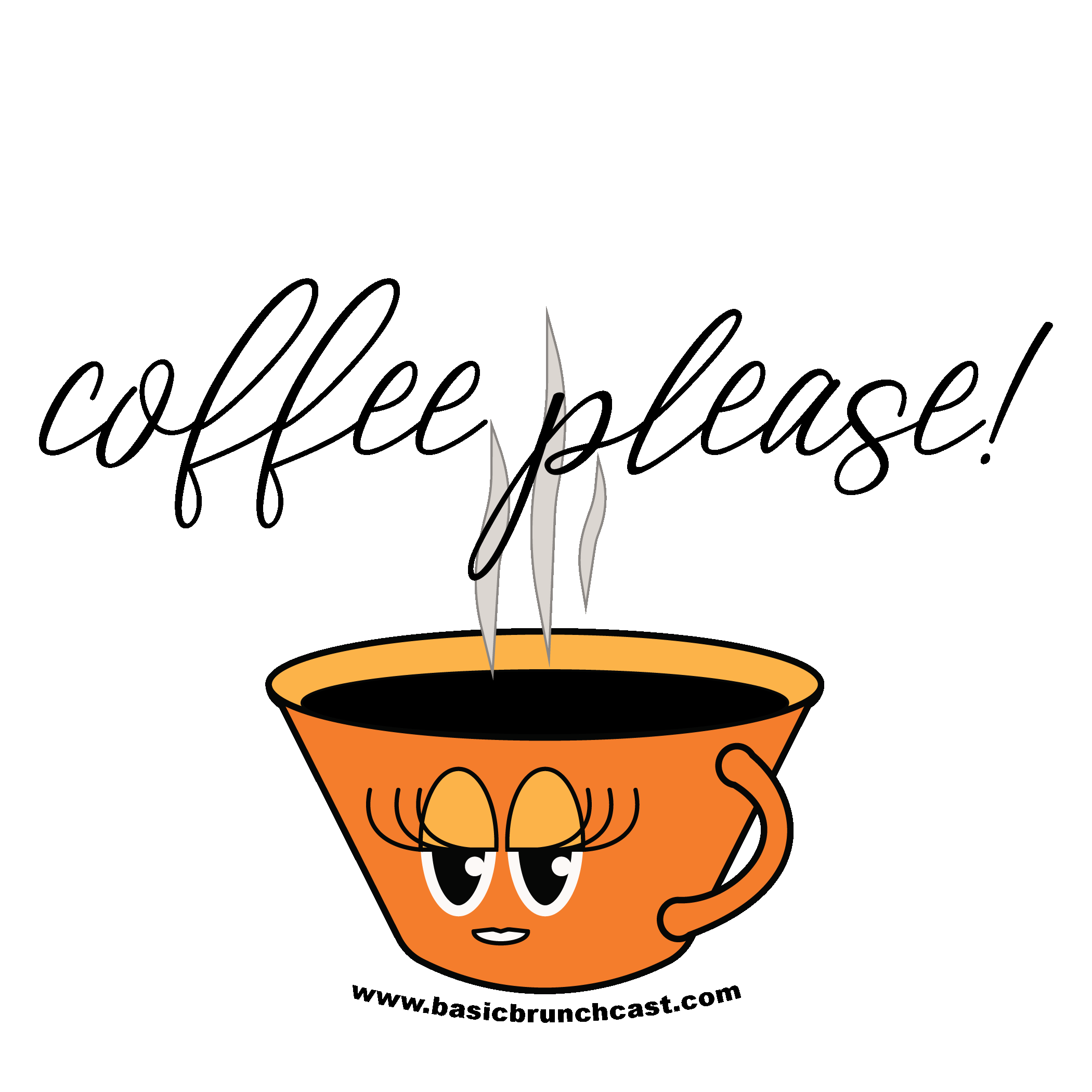 Coffee Breakfast Sticker by Basic Brunchcast for iOS & Android GIPHY