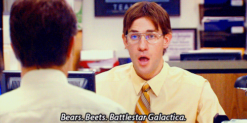 bears beets battlestar galactica GIF