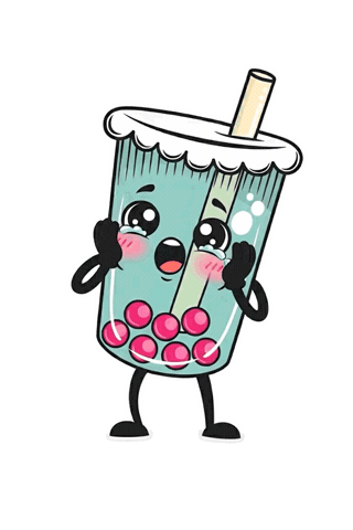 Boba Love Sticker by ABGEBRÜHT