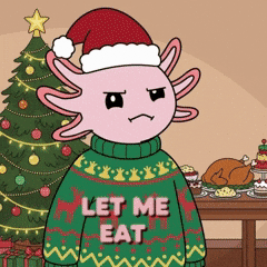 Christmas Eating GIF