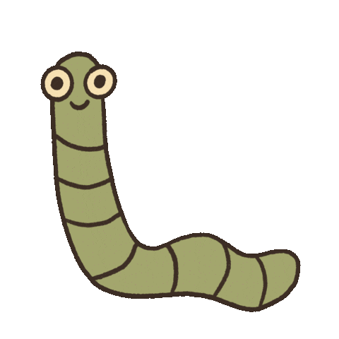 Worm Sticker
