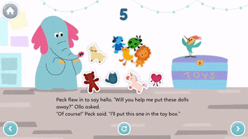 Count To 9 Toy Box GIF by Khan Academy Kids