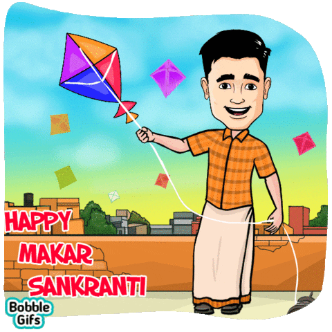Happy Makar Sankranti GIF by Bobble