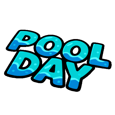 Pool Party Swimming Sticker