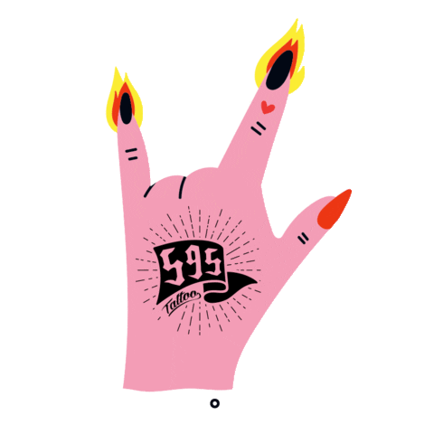 Mao Rabisco Sticker by 595 Tattoo & Body Piercing