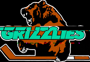 Utah Grizzlies Hockey Salt Lake City Utah Nhl Echl Grizz Gogrizzgo Grizzlies Logo GIF by Utah Grizzlies