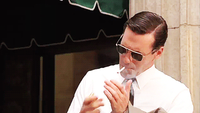 Mad Men Smoking GIF