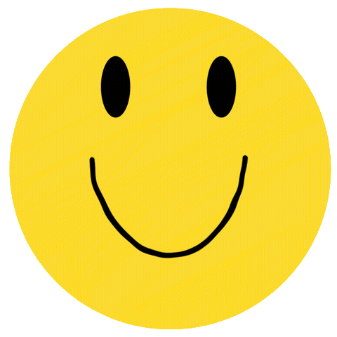 Happy Smiley Face Sticker