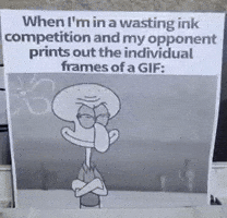 Wasting Ink Competition GIF