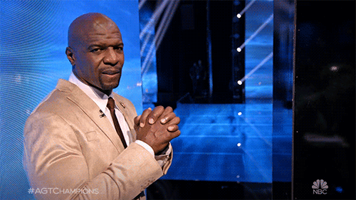 Terry Crews Fingers Crossed GIF by America's Got Talent - Find ...