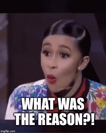 cardi b what was the reason GIF