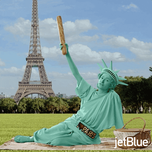 Eiffel Tower Legs GIF by JetBlue
