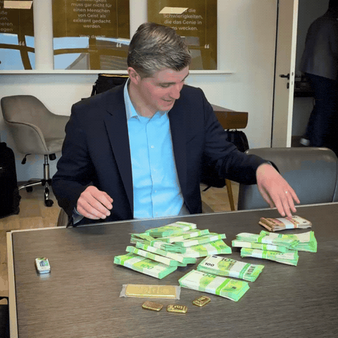 Gold Euro GIF by Backhaus Verlag