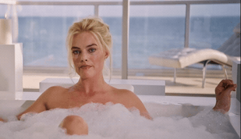 Swearing Margot Robbie GIF