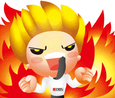 angry fire GIF by DBS Bank Ltd
