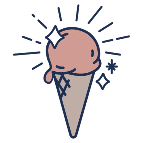 Ampersand Ice Cream Sticker