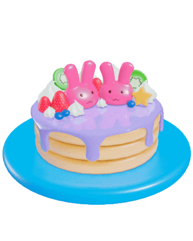 3D Cake Sticker by petitecherry