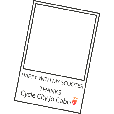 Cycle City Jo Cabo Scooter Photoframe Sticker by Cycle City Jo Cabo