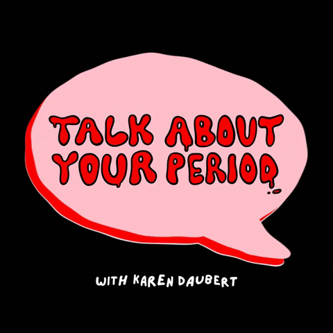 talkaboutyourperiod period menstruation periods period positive GIF