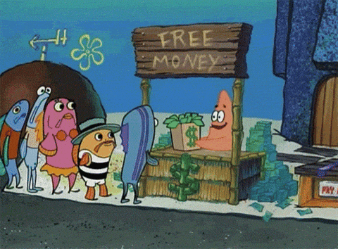 Free Money Gif By Spongebob Squarepants