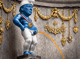 Donald Smurf GIF