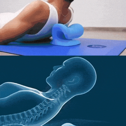 Almohadilla cervical en uso