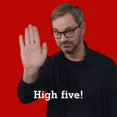 High Five Bravo GIF by A1 Slovenija