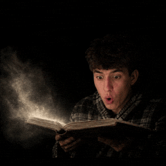 Book Blowing Dust GIF