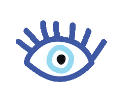 Evil Eye Sticker by The Penny Paper Co.