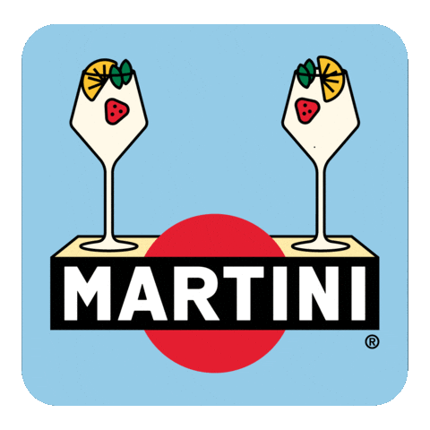 Martini Cocktail Summer Sticker by Martini
