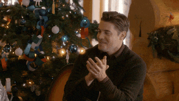 home for the holidays clapping GIF by Hallmark Movies & Mysteries