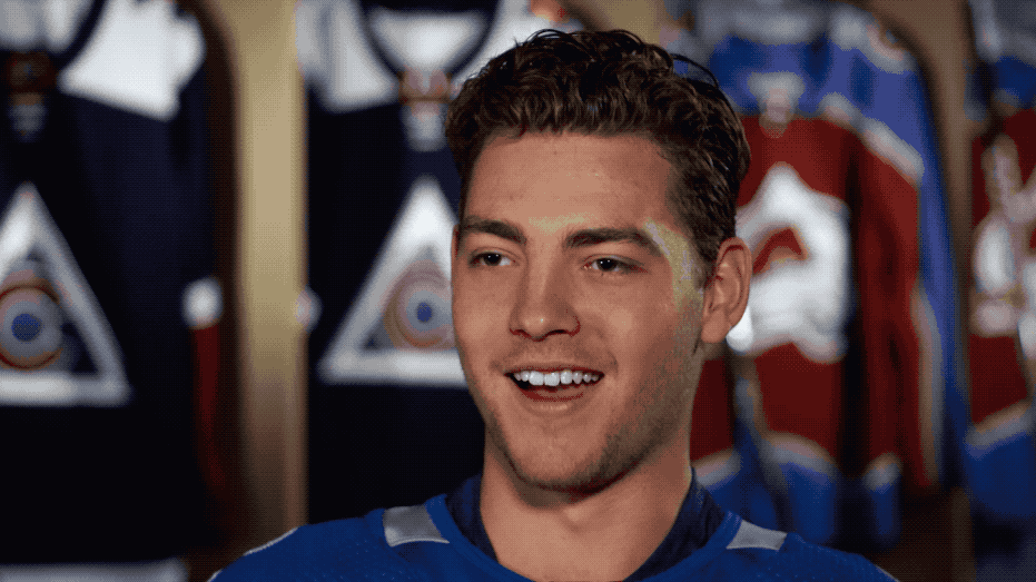 National Hockey League Laughing GIF by Colorado Avalanche Find
