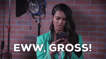 Lilly Singh Eww GIF by A Little Late With Lilly Singh