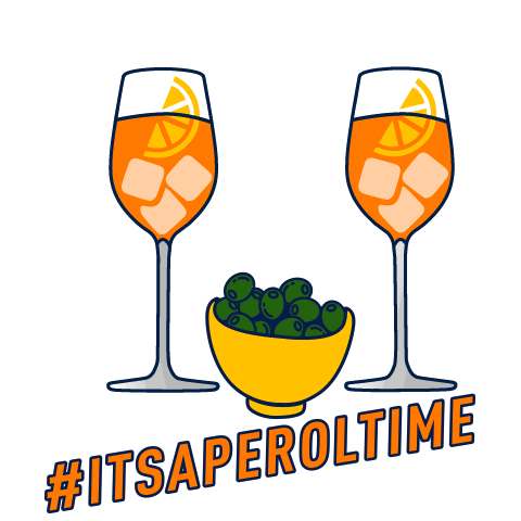 Cheers Drinks Sticker by AperolAT