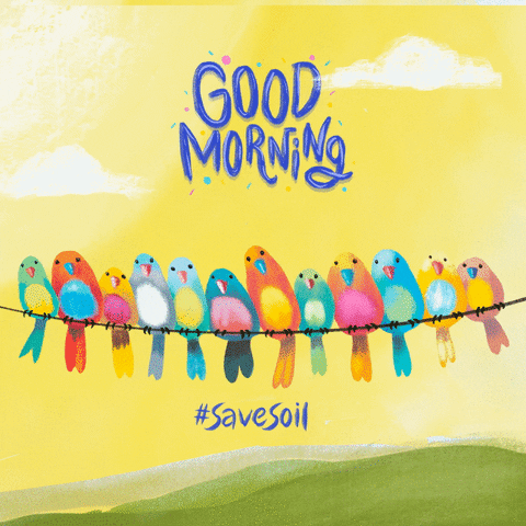 Happy Good Morning GIF by Conscious Planet - Save Soil