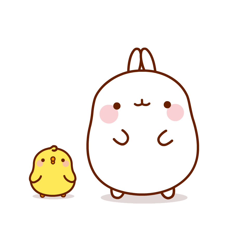Happy Wake Up Sticker by Molang for iOS & Android | GIPHY