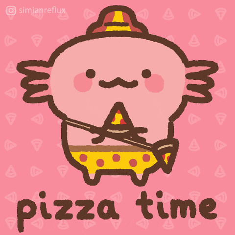 Happy Pizza Time GIF by Simian Reflux