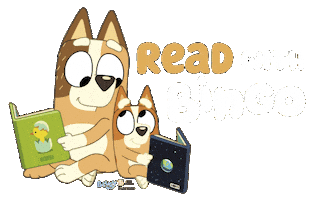 Bluey Reads Sticker by PenguinKids