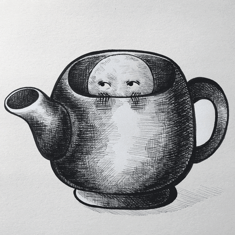 tea suspect GIF by Ombretta Blasucci
