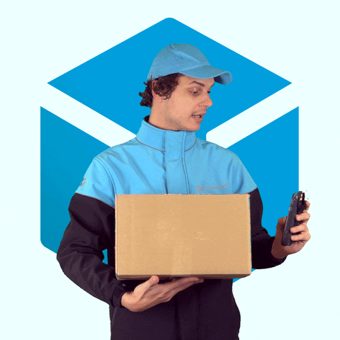 Chronopost smile delivery driver transport GIF