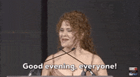 bernadette peters good evening everyone GIF by CFDA