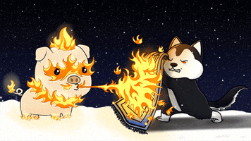 Dog Fire GIF by Chubbiverse